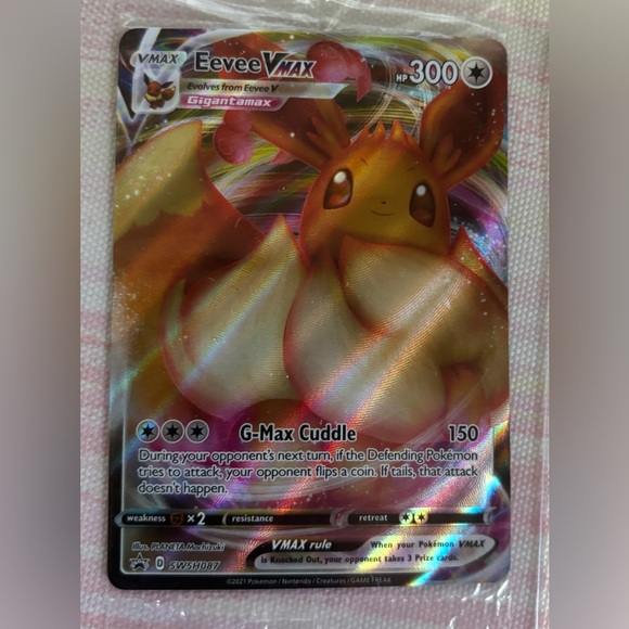 Eevee VMAX SWSH087 Black Star Promo Pokémon trading card - Picture 1 of 2